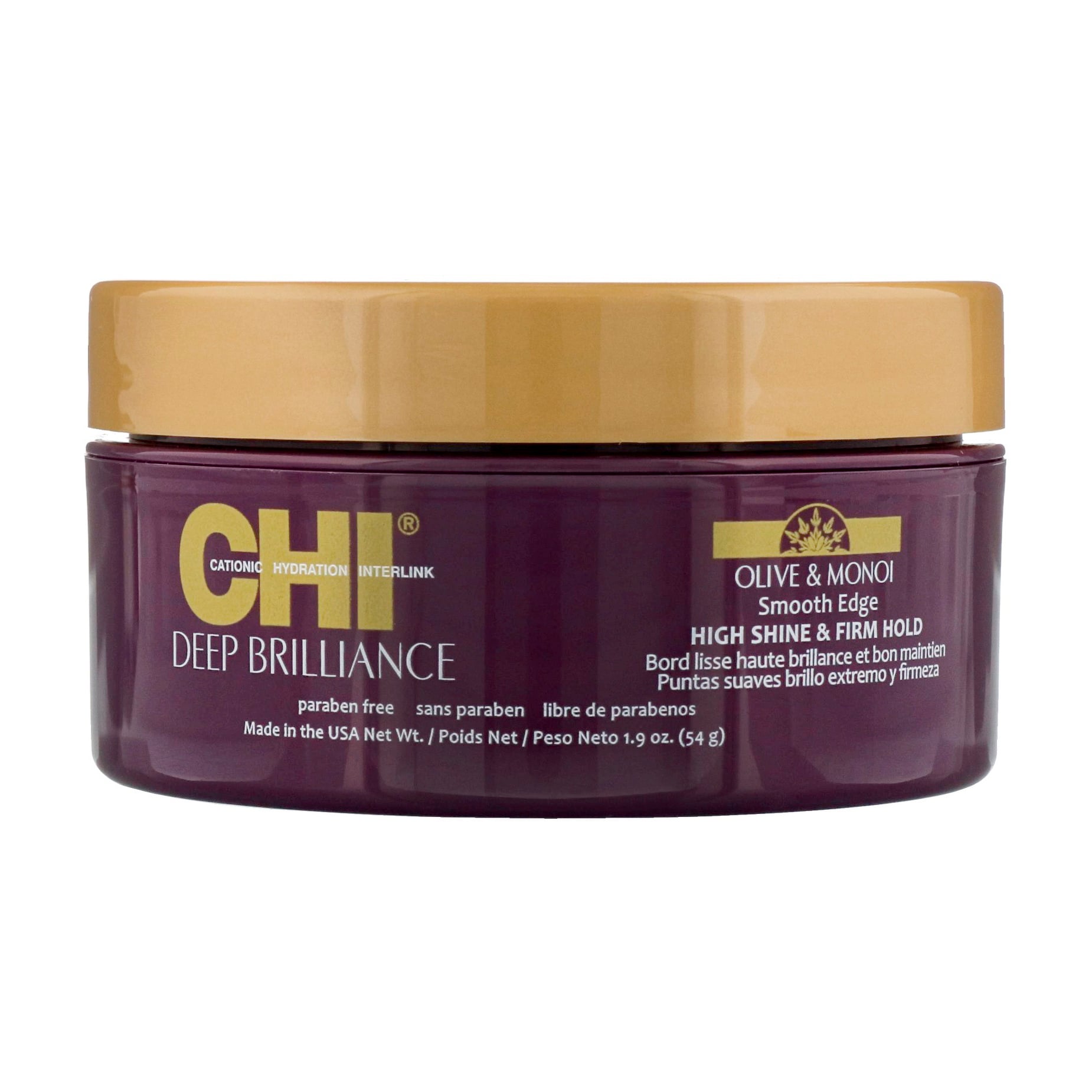 Розгладжувальний крем-блиск для укладання волосся CHI Deep Brilliance Smooth Edge High Shine &amp; Firm, 54 г